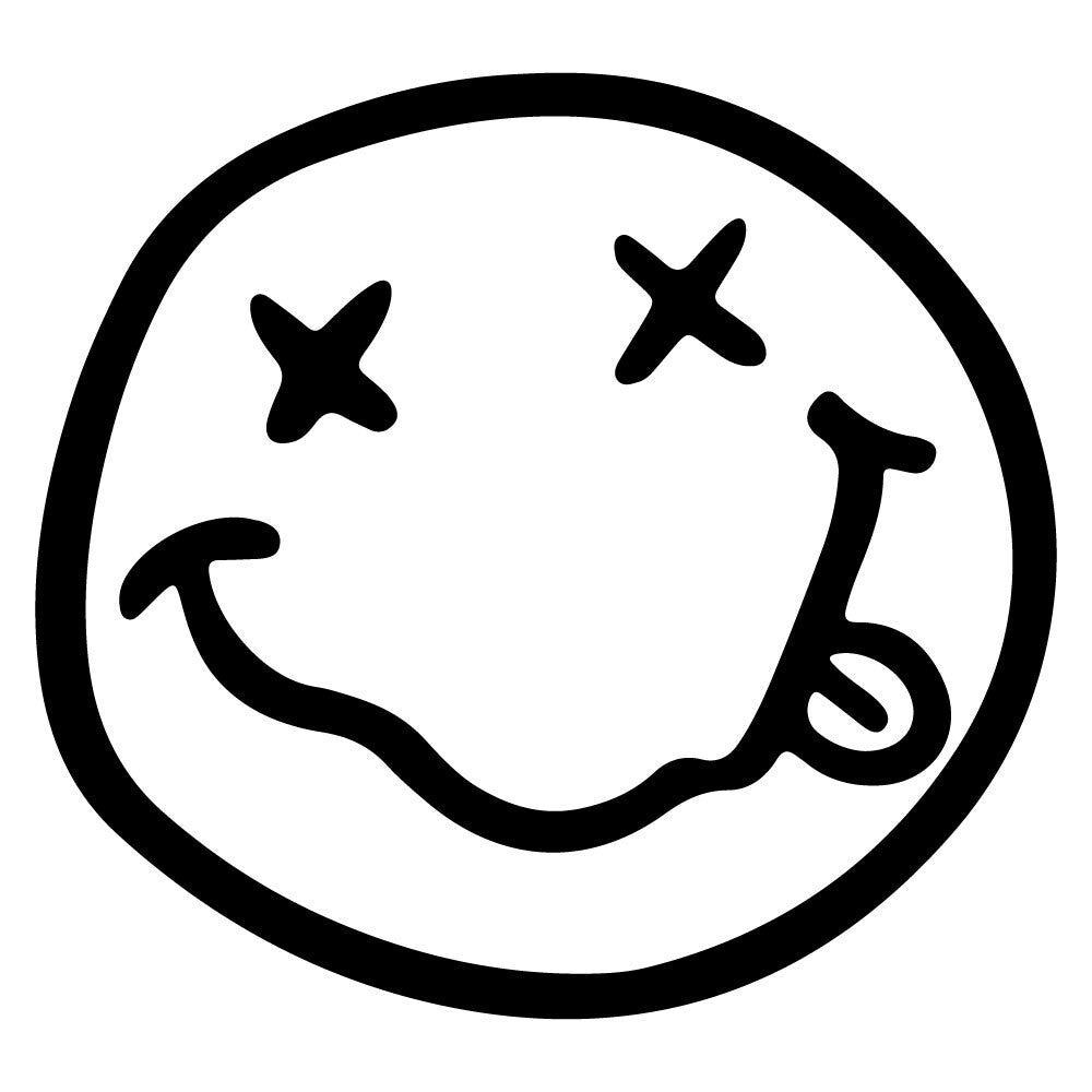 Nirvana Smiley Window Decal