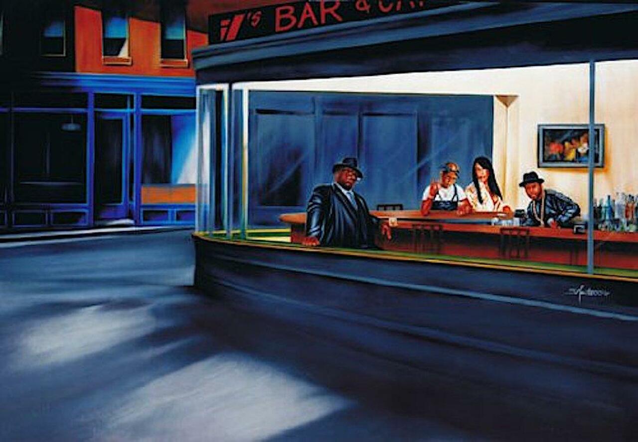 Hip Hop Cafe Framed Art