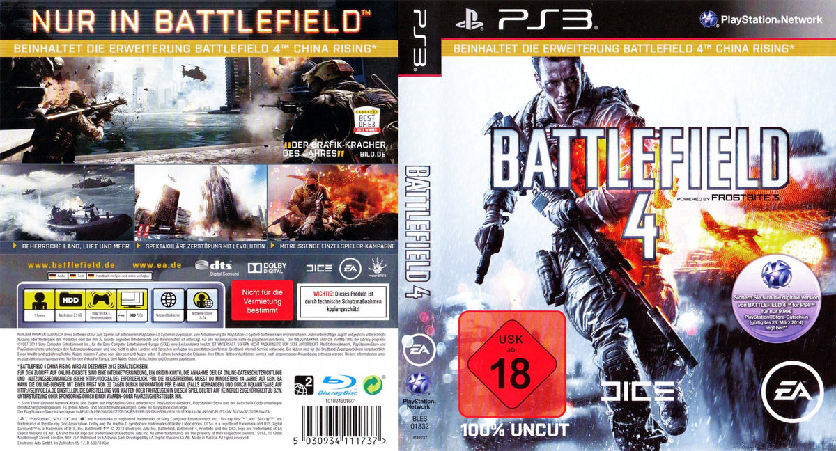 Battlefield 4 PLAYSTATION 3 (PS3) Game Excellent Condition Tested Complete