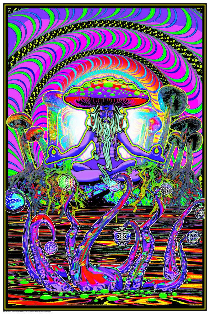 The Shroomer Black Light Poster