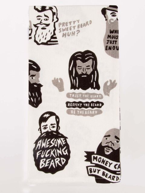 Awesome F***** Beard Dish Towel