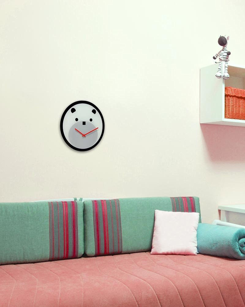 Bearly Time Glass Clock - The Red Store .org