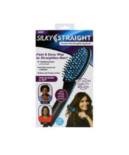 Silky Hair Straightener Brush LED Portable Hair Care Silky Straight Heated Comb