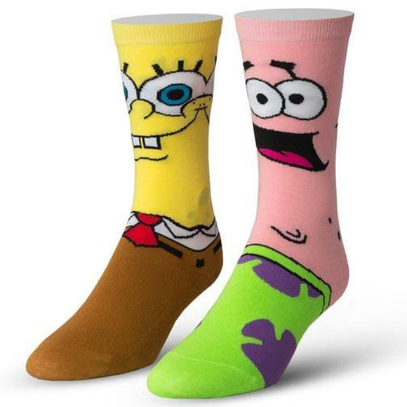 Women's Crew Socks - SpongeBob & Patrick