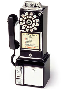 1950's Classic Pay Phone - Black