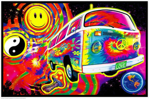 Magic Bus Black Light Poster