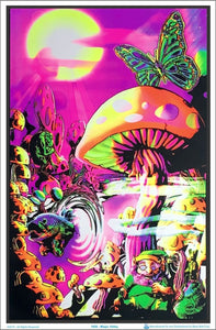 Magic Valley Black Light Poster