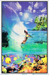 Surf Black Light Poster