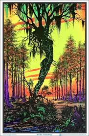 Swamp Mirage Black Light Poster