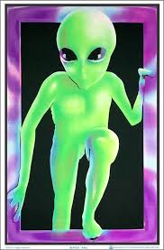 Alien Black Light Poster