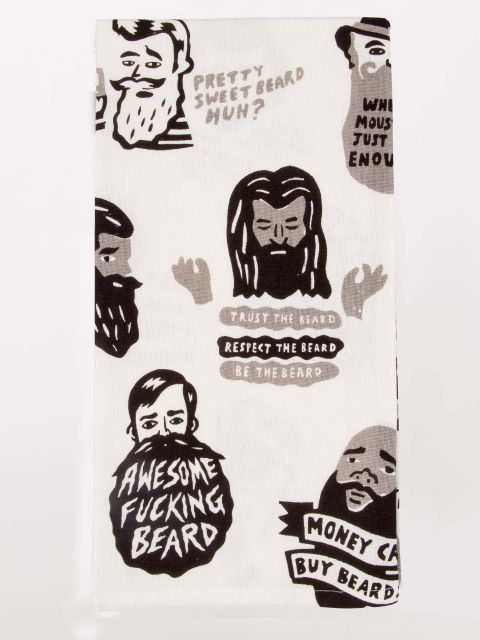 Awesome F*****  Beard Dish Towel