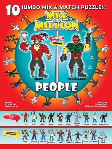 Mix-A-Million 10 Jumbo Mix and Match Puzzles - The Red Store .org