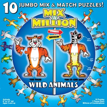 Mix-A-Million 10 Jumbo Mix and Match Puzzles - The Red Store .org
