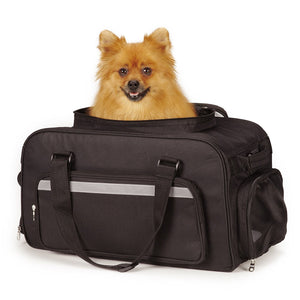 On the Go Carrier for Small Dogs and Cats, Black - The Red Store .org