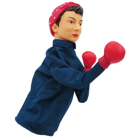 Rosie the Riveter Punching Puppet