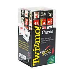 Twizmo! Cards - Family Strategy Poker Card Game with Twist Cube - Poker in 3 Dimensions!